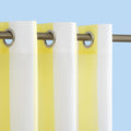Sun Zero Valencia Cabana Stripe Indoor/Outdoor UV Protectant Energy Efficient Grommet Curtain Panel