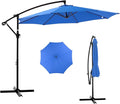 NEWBULIG 10FT Patio Umbrella, Offset Cantilever Outdoor Patio Table Umbrella, UV Protection, Fade Resistant Fabric, Easy Tilt Adjustment for Pool, Deck, Garden, Backyard