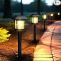 Greluna Solar Lights Outdoor, 6 Pack Waterproof Auto On/Off Solar Pathway Lights for Garden, Landscape, Path, Yard, Patio, Driveway, Walkway Decor