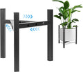 Airpark Plant Stand Indoor Adjustable, Metal Modern Plant Stand, Heavy Duty Stable Plant, Fit 8-12 inch Pots, Number of Items-2, Color-Black (Pot & Plant Not Included)