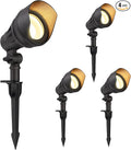 DEWENWILS LED Low Voltage Landscape Lights, 14W 540LM 3000K 12V Aluminum Outdoor Spotlight, IP65 Waterproof Landscape Lighting for Yard, Garden, House, Tree, Lawn, 4 Pack