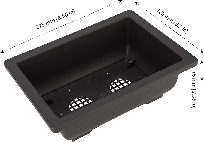 MANCHAP 20 PCS 8.9 Inch Plastic Bonsai Training Pots, Rectangular Bonsai Tree Planter Pot for Garden, Yard, Office, Home Decorative