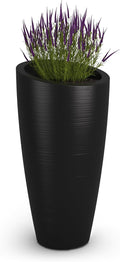 Mayne Modesto 32-Inch Tall Planter – Weather-Resistant Planter for Flowers – Durable Indoor/Outdoor Design for Patio, Porch, or Entryway