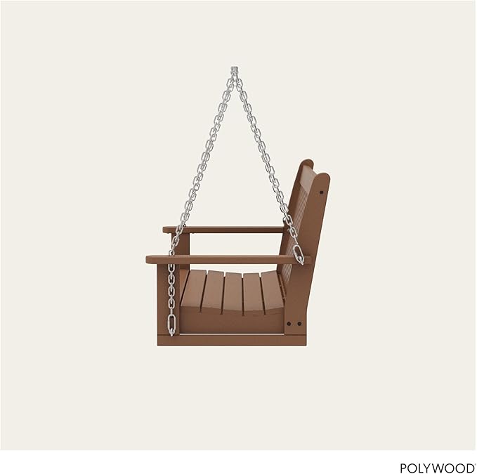 POLYWOOD GNS60TE Vineyard 60" Swing, Teak