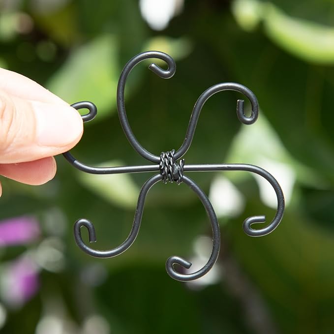 Monstera Plant Stem Support Set - 2.75x2.75 inches 5 Durable Fishbone Design Stabilizers for Indoor Climbing Plants - Perfect Leaf Holders & Gifts for Plant Lovers