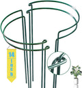 Snake Plant Support Stake - Half Round Peony Stake and Support, Heavy Duty Hydrangea Support Cage, Half Moon Houseplant Support Ring for Potted Indoor Plants (4 Pack, 14x8Inch)
