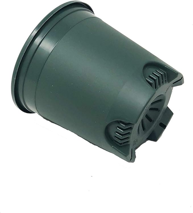 30-Pack Wholesale Nursery Pot in Bulk 5.5 Inch 0.5 Gallon Plastic Planters for Outdoor Indoor Plants Gardening Flower Pots with Drainage Holes Color Green