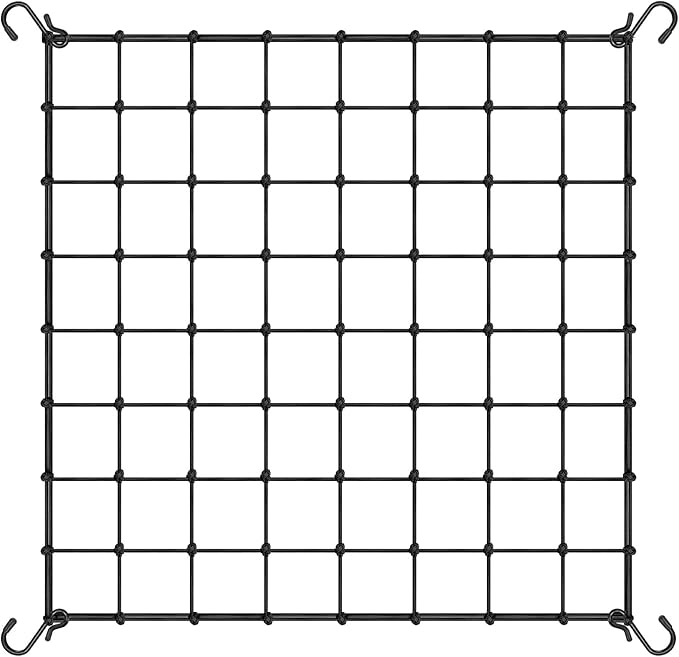 VIVOSUN 4 x 4Ft. Elastic Trellis Netting with 4 Hooks for Climbing Plants, Vegetables, Fruits, and Flowers, 1-Pack