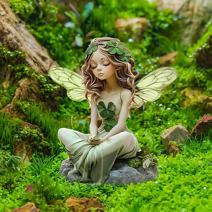 Fairy Garden Stake Decor, Acrylic 2D Garden Fairy Decoration, Fairy Garden Accessories for Outdoor Indoor Yard Lawn Pot Plants