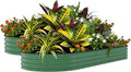 Garvee 2 Pack Galvanized Raised Garden Beds - 8x4x1.5ft Planter Box for Vegetables, Flowers, Rust-Resistant Garden Box, Easy Assembly Raised Beds, Durable Planters for Outdoor Plants, Green