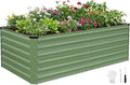 INNO STAGE 6x3x2ft Galvanized Raised Garden Bed, Raised Garden Bed Kit-Metal Planter Box Outdoor, Planting for Vegetables, Fruits, Herbs, Flowers, OliveGreen