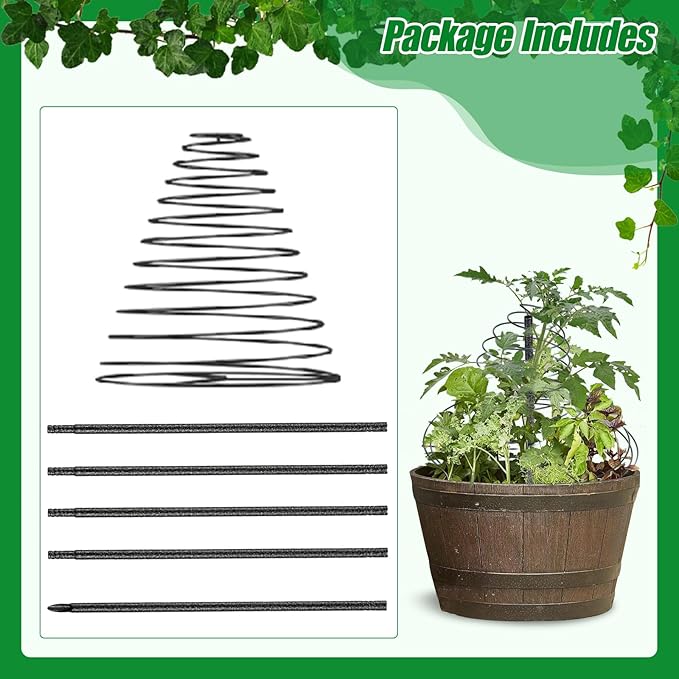 Trellis for Climbing Plants Outdoor, 2 Pack 73inch Tall Plants Trellis Support Metal Garden Trellis for Vegetables Flowers Plants Vine Support