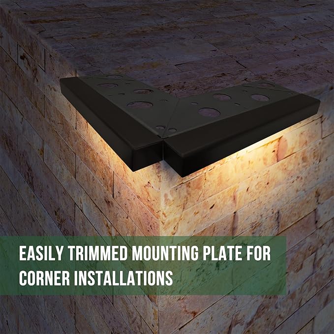 GKOLED 6.8 Inch LED Low Voltage Outdoor Hardscape Light, Light Module Replaceable, Retaining Paver Wall Step Lighting, 2700K 1.5W, IP65 for Wet Location, Die-cast Aluminum Housing