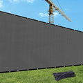 UPGRADE Privacy Fence Screen 6'x3' Dark Grey Outdoor 90% Visibility Blockage 170 GSM Mesh Shade Cover Panels for Backyard,Balcony,Home Decoration with Zip Ties,Customized Avaliable