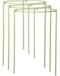 3-Pack Heavy Duty Plant Support Stakes, Metal Plant Ring Cages for Indoor Outdoor Plants, Adjustable Garden Stakes for Peonies, Monstera, Pothos, Hydrangea, Vines & Potted Plant (10" W x 17" H)