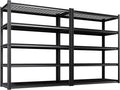 Set 2 Garage Shelving-3000 lbs 5 Tier Storage Shelves,Adjustable Heavy Duty Metal Shelving Unit and Storage Large Wire Rack,Utility Steel Shelf for Warehouse Industrial Pantry Basement -78"x46"x20"