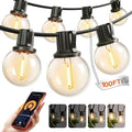 addlon Outdoor String Lights 100FT G40 with APP Control, 54 LED Shatterproof Bulbs, Dimmable Patio Globe Lights Waterproof, Hanging Outside Lighting for Backyard, Garden, Deck, Balcony, Café