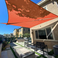 SUNLAX Sun Shade Sail 17' x 24' x 29.4' Terra Red Rectangle Canopy Sail Shade Cover UV Block Permeable Sunshade Outdoor for Patio Backyard Deck Pergola (We Make Custom Size)