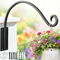 Qiang Ni Heavy-Duty Plant Hanger - 16 Inch 80lb Metal Wall Mount Plant Bracket for Indoor Outdoor Hanging Bird Feeders, Flower Baskets, Lanterns