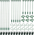 70PCS Plant Supports Stakes, 30PCS Adjustable Flower Support Poles(3 Sizes), 20 Garden Orchid Sticks Extended, 20 Orchid Clips Plant Support Stakes for Tomato Amaryllis Vegetables Phalaenopsis Roses