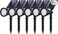 InnoGear Solar Lights Outdoor Lighting Waterproof Landscape Spotlights Uplighting for Outside Flag Garden Trees Yard Pathway Wall Auto On/Off, Pack of 6 (Cool White)