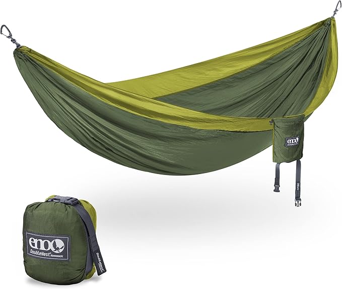 ENO, Eagles Nest Outfitters DoubleNest Lightweight Camping Hammock, 1 to 2 Person, Special Edition Colors, ATC