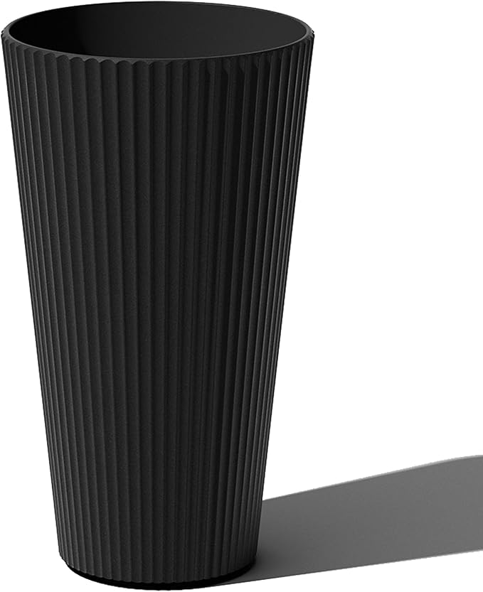 Veradek Demi Series Tall Planter for Porch, Patio, Backyard | Durable Plastic-Concrete Material | Modern Décor for Tall Plants, Grasses
