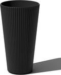 Veradek Demi Series Tall Planter for Porch, Patio, Backyard | Durable Plastic-Concrete Material | Modern Décor for Tall Plants, Grasses
