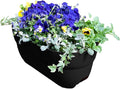 Bloomers Railing Planter with Drainage Holes – 24" Weatherproof Resin Planter – Charcoal