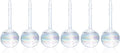 Clear Plant Watering Globes Set of 6 - Small Self Watering Globes for Indoor & Outdoor Plants - Automatic, Glass Watering Bulbs for Daily Use, Plant Watering Devices