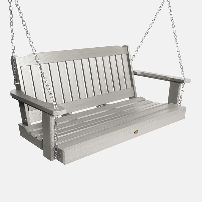 Highwood Lehigh Porch Swing, 4 Feet, Harbor Gray