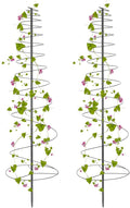 Trellis for Climbing Plants Outdoor, 2 Pack 73inch Tall Plants Trellis Support Metal Garden Trellis for Vegetables Flowers Plants Vine Support