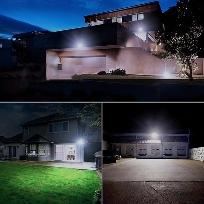 dephen 30W LED Flood Lights Outdoor with Bracket Mount, 3450Lumen 120V Security Lighting, 5000K IP65 Waterproof Wall Pack Floodlight for Garden Yard Patio Porch (UL-Listed)