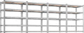 REIBII 2020LBS Garage Shelving Heavy Duty Metal Shelving 5 Tier Storage Shelves, Garage Shelves for Basement, Warehouse, Pantry, Closet, Kitchen, 72" H x 35.55" W x 16" D, Galvanized, 4 Pack