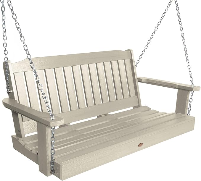 highwood AD-PORL2-WAE Lehigh Porch Swing, 4 Feet, Whitewash