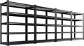 Set of 4 71"H Garage Shelving-3000LBS 5 Tier Storage Shelves,Adjustable Heavy Duty Metal Shelving Unit and Storage Large Wire Rack,Utility Steel Shelf For Shop Warehouse Industrial Pantry 71"x35"x16"