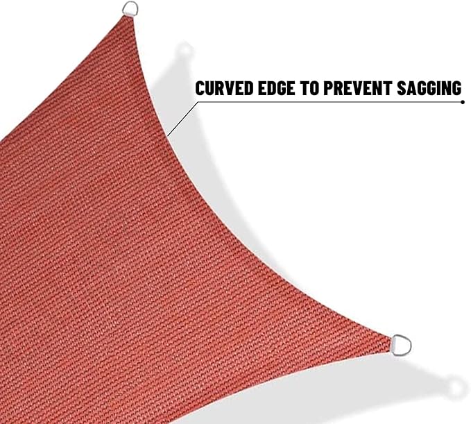 SUNNY GUARD Custom Size 15'x15'x21.2'Terra Red Sun Shade Sail Right Triangle UV Block Shade for Backyard Yard Patio Deck Garden(Customized)
