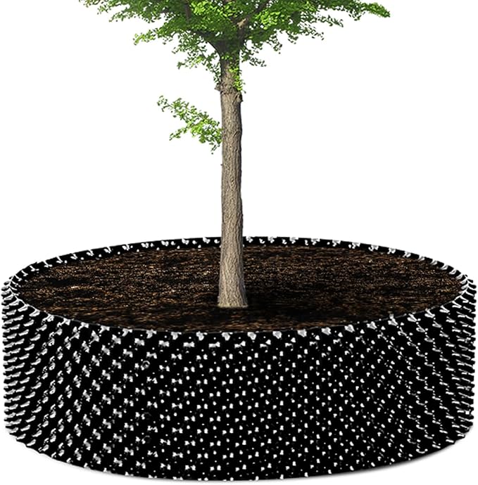 60 Gallon Air Pruning Container, Raised Garden Bed New Plastic Nursery Pot Fruit Vegetable Garden Grow beds (4 ft Diameter), Black