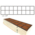 The Garden Grid | Preassembled Garden Watering System for Raised Beds | Drip Irrigation System & Soaker Hose - But Better | 1-Min Setup, USA-Made, Lasts 5-10x Longer | Size: 2x8 -Dims: 22.5"x88"
