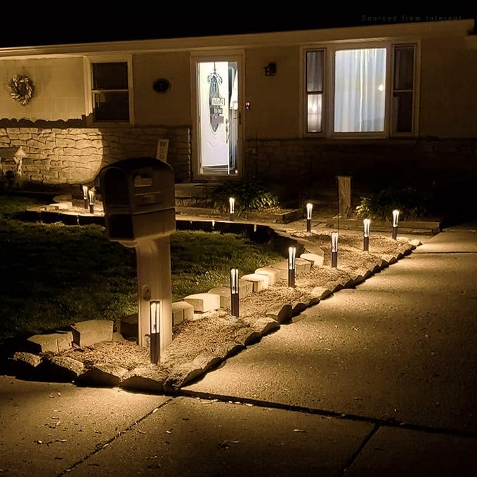 LEONLITE 10-Pack Low Voltage Landscape Pathway Lights, LED Bollard Path Lights, 3W Outdoor Landscape Lighting for Driveway, Garden, Aluminum, 12-15V AC/DC, IP65 Waterproof, 3000K Warm White, Black