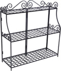 Panacea Products Forged 3-Tier Plant Stand, Black
