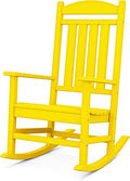 POLYWOOD R100LE Presidential Outdoor Rocking Chair, Lemon