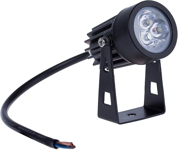 LemonBest® Outdoor LED Landscape Up Down Light Spotlight Low Voltage 12V for Yard Step Lawn Lighting (Cool White)