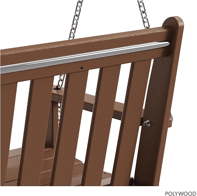 POLYWOOD GNS60TE Vineyard 60" Swing, Teak