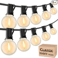 RTTY Classic Series 200FT Outdoor String Lights Expandable System with 74 G40 Bulbs (2x100FT) - for Sprawling Properties, Large Commercial Patios, or Dual-Zone Backyard & Event Lighting