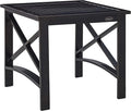 Crosley Furniture Kaplan Weather Resistant Metal Outdoor Side Table for Patio, Deck, Porch, Oiled Bronze
