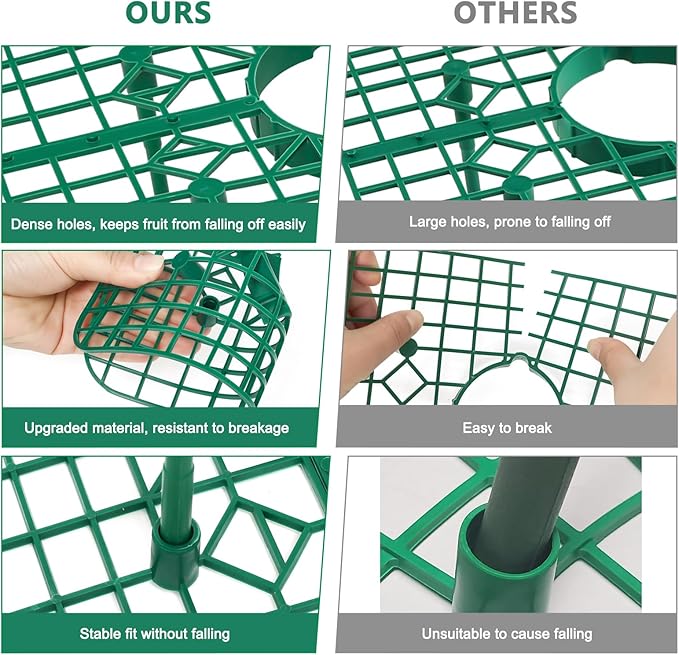 10 Pack Strawberry Plant Support, Strawberry Planting Stand, Keeping Strawberry Plants Clean, Strawberry Growing Racks, Strawberry Growing Frame