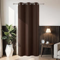Joydeco Blackout Door Curtain for Doorway Privacy 78 Inches Long, Grommet Closet Curtain for Open Closet, Room Divider for Bedroom Living Room (Chocolate, 40Wx78L, 1 Panel)