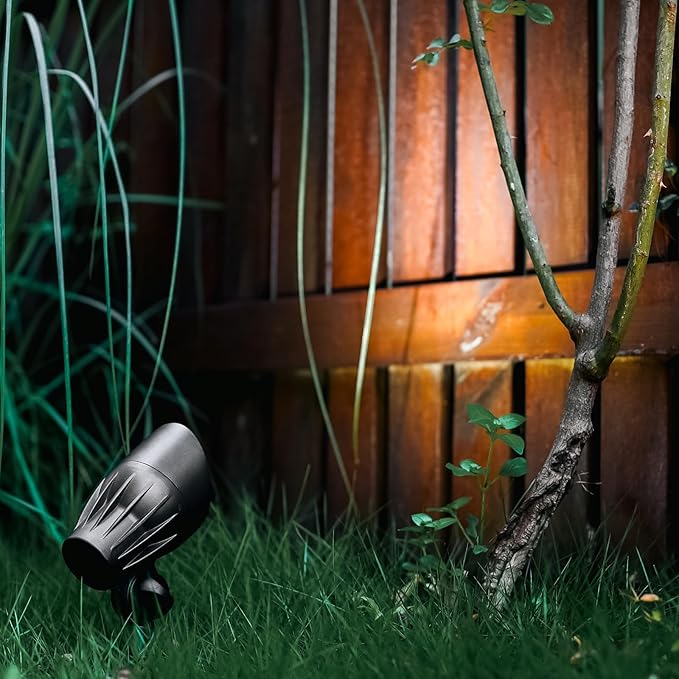 Malibu Landscape Lighting Outdoor 50W Spotlight Waterproof Halogen Floodlight Low Voltage Lights 380Lumen Warm White with Stake for Garden Yard Pathway Lawn Driveway Outdoor Lighting 6Pack 8301-9601