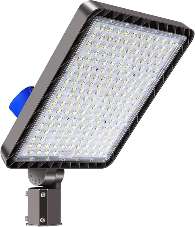 Juyace 480W LED Parking Lot Light,Slip Fitter Mount, 72000LM Shoebox Flood Light with Photocell, IP65 Waterproof Outdoor Area Street Light for Commercial Stadium Warehouse, 110-277V